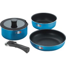 [장느·에콜] 착탈 핸들 냄비 3점 세트 JE-122R, 상세페이지 참조, 1개, 상세페이지 참조