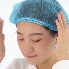 일회용 주방잡화 헤어캡 100매 부직포 위생모자, 화이트(100매)
