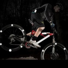 자전거스티커 야간 라이딩 반사 rmm*4456dC, 화이트, 1개