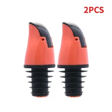 자동 오일 병 마개 캡 조미료 디스펜서 와인 소스 노즐 누출 방지 플러그 도구 1 2, 04 Orange 2PCS