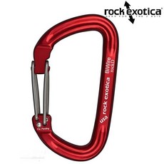 Rock Exotica rockD biwire D型鉤環/大D勾環/登山扣環 C2-BW, 1個