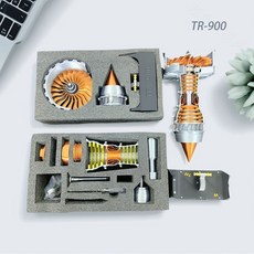 항공엔진모형 전시용 DIY세트 비행기엔진 전동젯엔진조립키트 피규어, 충전+속도 부품+로드 (조립)