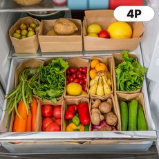 완전방수 로미크 페이퍼백 냉장고 정리 크라프트, 4개