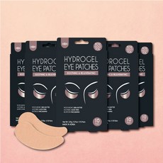 [SET] 루크 로즈 골드 호일 하이드로겔 아이패치 (수딩 & 리쥬브네이팅) / 눈가 탄력 주름 케어 / 특허받은 아이패치, 20개입, 5개