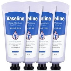 바세린 풋크림 60ML 4개, 1개입