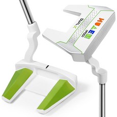 ENHUA 高爾夫推杆練習器 精準控距 穩定不抖 兩色可選, 綠/白, 1個