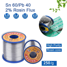 무연납 실납 납땜 와이어 틴 로진 코어 용접 와이어는 다양한 직경과 효과를 갖춘 주석 재료 용접에 필수적입니다., [01] 1.5mm 250g