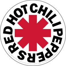 레드 Hot Chili Peppers 로고 스티커 311983, 레드 Hot Chili Peppers 로고 스티커 31