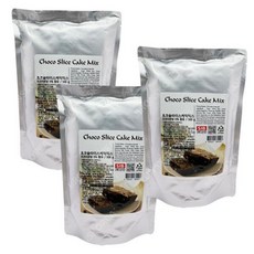 초코슬라이스 케익믹스 500g 3개 브라우니믹스 베이킹재료