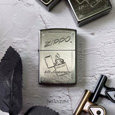 ZIPPO 25週年紀念復刻鈦金屬防風打火機 美國設計煤油打火機 終身保固