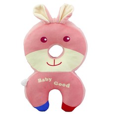 Baby Good 嬰幼兒防摔枕護頭枕, 夢幻粉兔, 1個