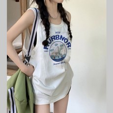 여성 2컬러 여름 루즈핏 러블리 민소매 롱티 나시티 jus*99939FS