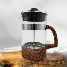 優得 岩法耐熱玻璃濾壓壺 600ml 800ml 沖泡壺 耐熱玻璃 濾壓壺 咖啡壺 茶壺, 1個