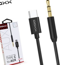 디케이원 핸드폰음악전송 C타입 to 3.5mm AUX 블랙