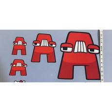 쏘하 알파벳로어 큰글 셋트 A전사지, 1개, 혼합