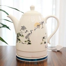 도자기 차주전자 미니멀 티포트 티메이커 주전자 가정용, 1.7L 파인 앤 크레인 론제비티 A, 기본 색상