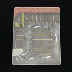 WM模型 1/64 停車場場景墊 辦公桌墊 滑鼠墊 模型擺設, 1個, 停車場,已閱讀商品詳情