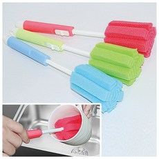 보온병세척솔 텀블러 병 컵 닦는 롱 젖병 길이조절, 색상랜덤, 1개