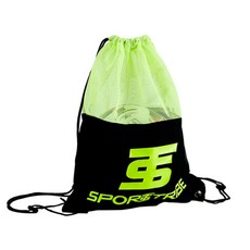 스포츠트라이브 남녀공용 축구공 가방 STBGSS1G, 블랙옐로우, 1개