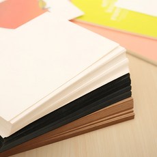 프리미엄 드로잉 엽서 카드 50장 세트(평량 350g), 1팩, 화이트