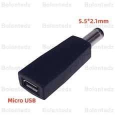 호환 마이크로 USB 2.0-DC 5.5x2.1mm 전원 잭 어댑터 플매트 카펫 러그 USB C-DC 5.5x2.1mm 전원 커넥터 어, 02 Type 4
