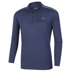 [이지바이] 남성 멜란지 집업 긴팔 티셔츠_작업복 파워모드