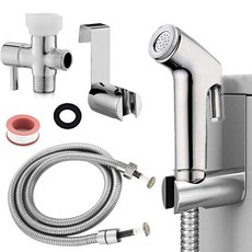 플라스틱 휴대용 비데 스프레이 키트 - 방폭 호스 반려동물 목욕 및 기저귀 헹굼용 고압 부착물, 플라스틱 휴대용 비데 스프레이 키트 - 방폭 호스, 반