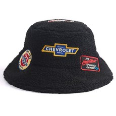 AMERICAN NEEDLE 쉐보레 쉐보레 정품 부품 플리스 셰르파 버킷 모자 블랙 블랙.