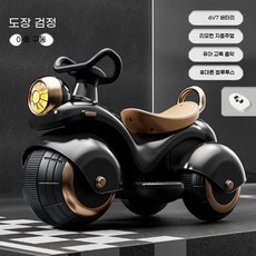 어린이용 오토바이 어린이장난감 삼륜바이크 붕붕카, K. 럭셔리듀얼+블루투스 베이크 블랙 380모터, 1개