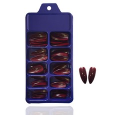 대용량 네일팁 인조손톱 코핀 / 스텔레토 (약100pcs), 컬러네일팁(100팁)-18, 1개
