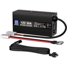 친환경 12V 20A 리튬 배터리 충전기 14.앤더슨 커넥터 자동 스마트 및 딥 사이클 충전식 배터리 보트 RV를 위한 6V LiFePO4 배터리 충전기
