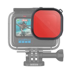 고프로 13 12 11 10 9 레드필터 정품 방수하우징 전용 텔레신, 고프로13/12/11/10/9 정품 방수하우징 전용, 1개
