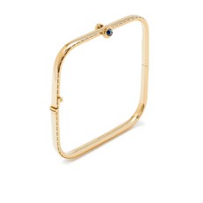 이본레옹 종 구세 9K 옐로 골드 다이아몬드 사파이어 브레이슬릿