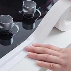 두꺼운 방수테이프 싱크대 욕조 변기 곰팡이방지 3.8cm, 1싱크테이프_화이트