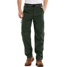 Jessie Kidden 남성용 방수 하이킹 바지 아웃도어 스노우 스키 낚시용 플리스 안감 단열 소프트쉘 겨울 팬츠