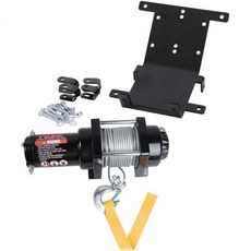 와이어 로프와 마운트 플레이트가 있는 TUSK 윈치 야마하 코뿔소 660 4x4 2004-2007용, 와이어 로프와 마운트 플레이트가 있는 TUSK 윈치 야