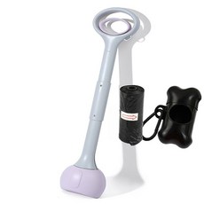 精選優品 撿便器 拾便器 折疊拾便器 拾便袋 剷屎神器 便攜折疊狗狗拾便器外出遛狗不臟手撿便器狗屎夾子家用剷屎, 70CM魅力紫（套餐一）, 1個