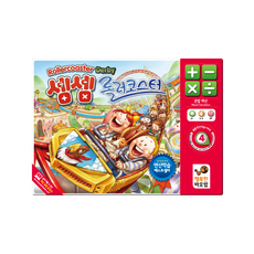 행복한바오밥 셈셈 롤러코스터 보드게임, 혼합색상, 1개