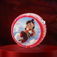 臺灣-出貨 【新款熱銷】新款哪吒敖丙悠悠球兒童入門初學者溜溜球自動迴旋女孩小學生 GDW5, 哪吒3-紅色1個, 1個