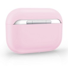 AirPods Pro 保護套 安全矽膠 附D型掛勾 安全開關設計, 粉色, 1個, AirPods Pro 2代