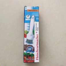 桃園48H 紮鷄腿鷄翅紮肉器插孔鬆肉針敲肉錘，廚房牛排燒烤入味針，輕鬆鬆肉入味, 白色/彩盒16針, 1個