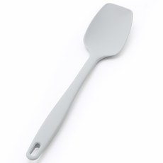 국내생산 프리미엄 실리콘 스패츌라 요리스푼 국자 뒤집개, 1개, 그레이, 스파츌라