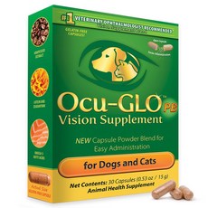 오큐글로 고양이 소형견 30캡슐 파우더 강아지 눈영양제, 30정, 눈물개선/눈건강, 1개
