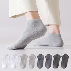 키프두잉 통기성 땀흡수 순면메쉬 남성 단목 여름 양말 8컬레