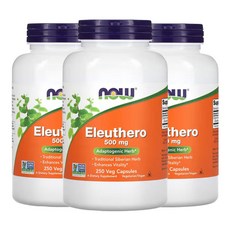 나우푸드 가시오가피 500mg 베지 캡슐 250정, 3개