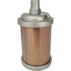 압축기 건조기 압축 공기 장비 및 시스템 단일 챔버 145 PSI 교체 부품을 위한 M00 머플러 3/8인치 NPT 배기 소음기, 1개