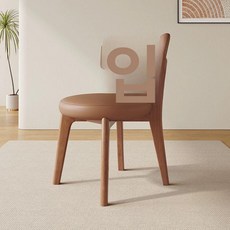 다이땅마켓 손님용의자 인테리어 등받이 간편 보조, 1개, 월넛 커피색
