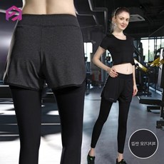 9부 여성 웜 레이어드 레깅스 트레이닝 스포츠의류
