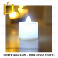 求婚告白生日派對裝飾安全無煙排字蠟燭小夜燈聖誕裝飾, LED電子蠟燭燈(1入)-白色