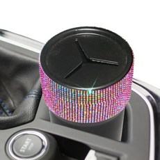 멋진 자동차 다이아몬드 스터드 쓰레기통 보관함 자동차 보관함 가방 특수 카시트 보관함 쓰레기통 정리함, 2)WHITE